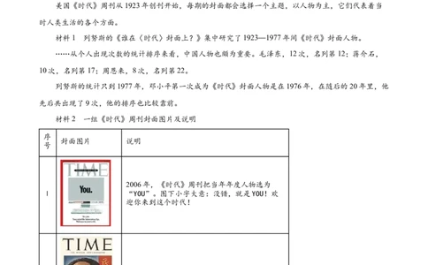 精品解析：上海市静安区2023届高三二模历史试题（原卷版）_0122026上海中考一模二模真题试卷_2026年上海一模_上海1500初中高中试卷_高中_高三_模拟卷_追加试卷