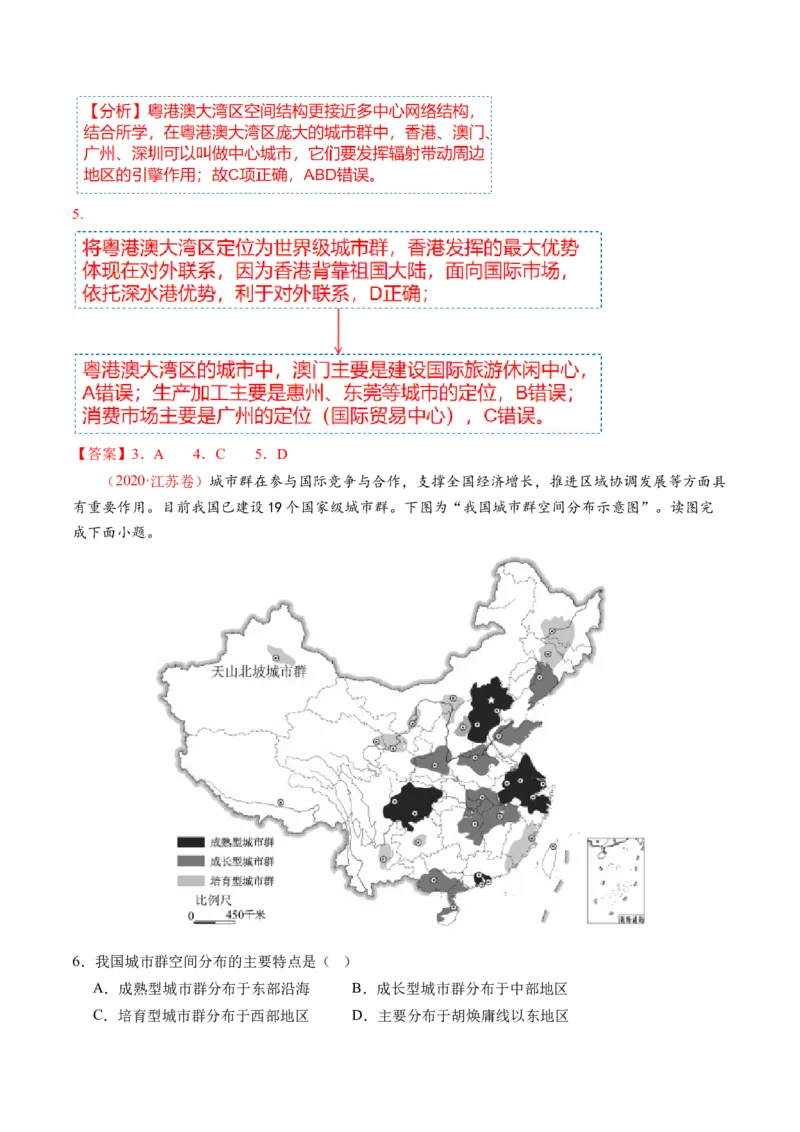 专题08微专题人口问题、传统文化和民居、城市群（讲义）（解析版）_新高考复习资料_2024年新高考复习资料_二轮复习资料_2024年高考地理二轮复习讲练测（新教材新高考）_配套讲义