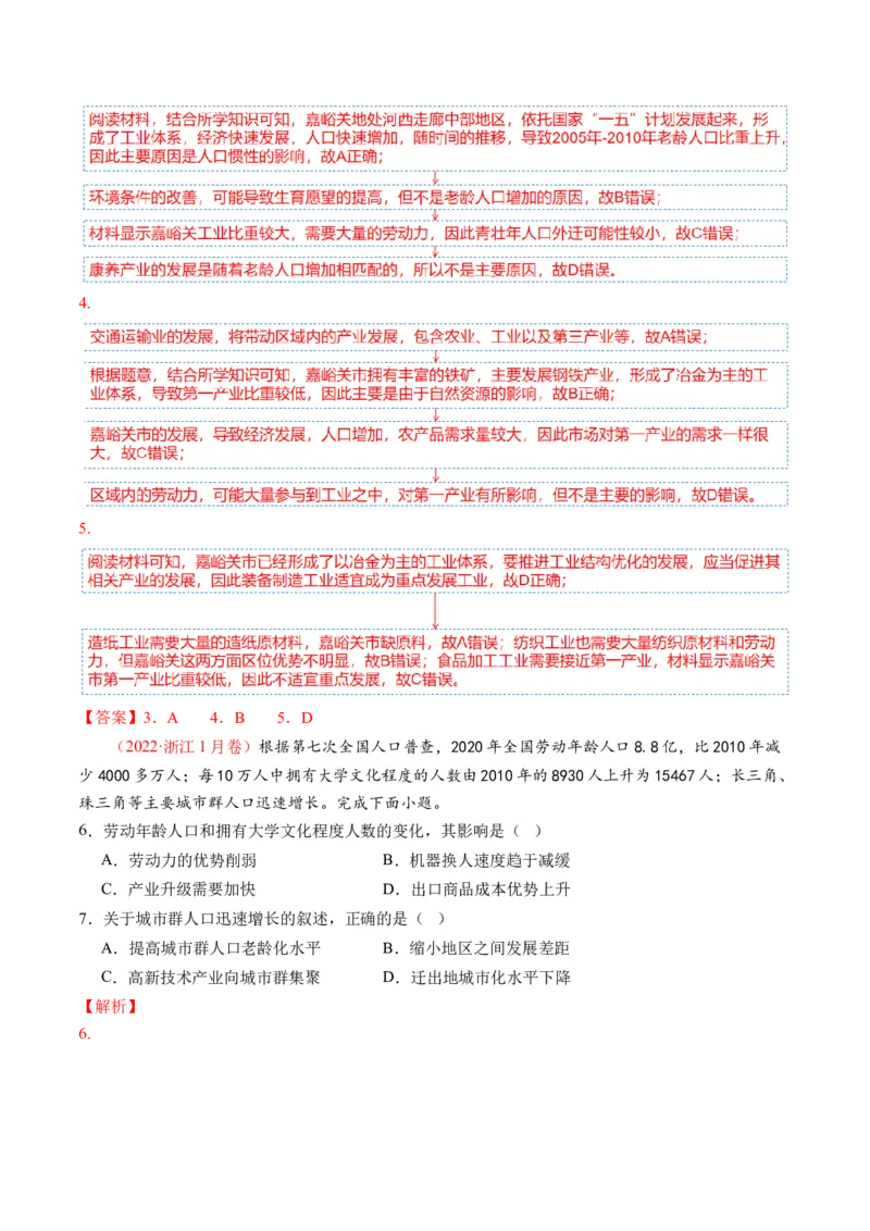 专题08微专题人口问题、传统文化和民居、城市群（讲义）（解析版）_新高考复习资料_2024年新高考复习资料_二轮复习资料_2024年高考地理二轮复习讲练测（新教材新高考）_配套讲义