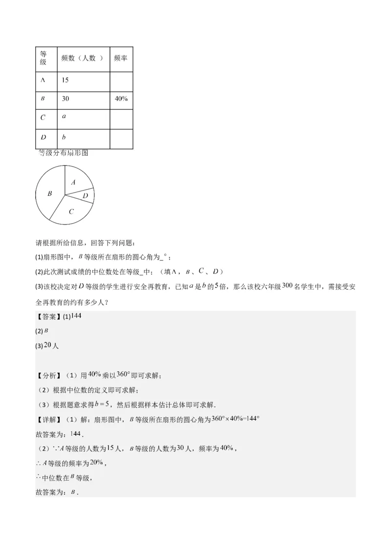 专题07统计与概率（28题）（解析版）_0122026上海中考一模二模真题试卷_2025-2012年_2.上海中考数学一模二模（12-24）_二模_2023年上海市中考数学二模试卷（16区）