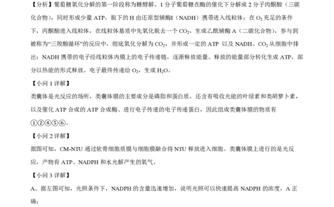 精品解析：上海七宝中学2022-2023学年高二上生物期末生物试题（解析版）_0122026上海中考一模二模真题试卷_2026年上海一模_上海1500初中高中试卷_高中_高二_上学期_3：期末