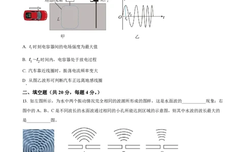 精品解析：上海市华东师范大学第二附属中学2022-2023学年高二下学期期中物理试题（原卷版）_0122026上海中考一模二模真题试卷_2026年上海一模_上海1500初中高中试卷_高中_高二_下学期