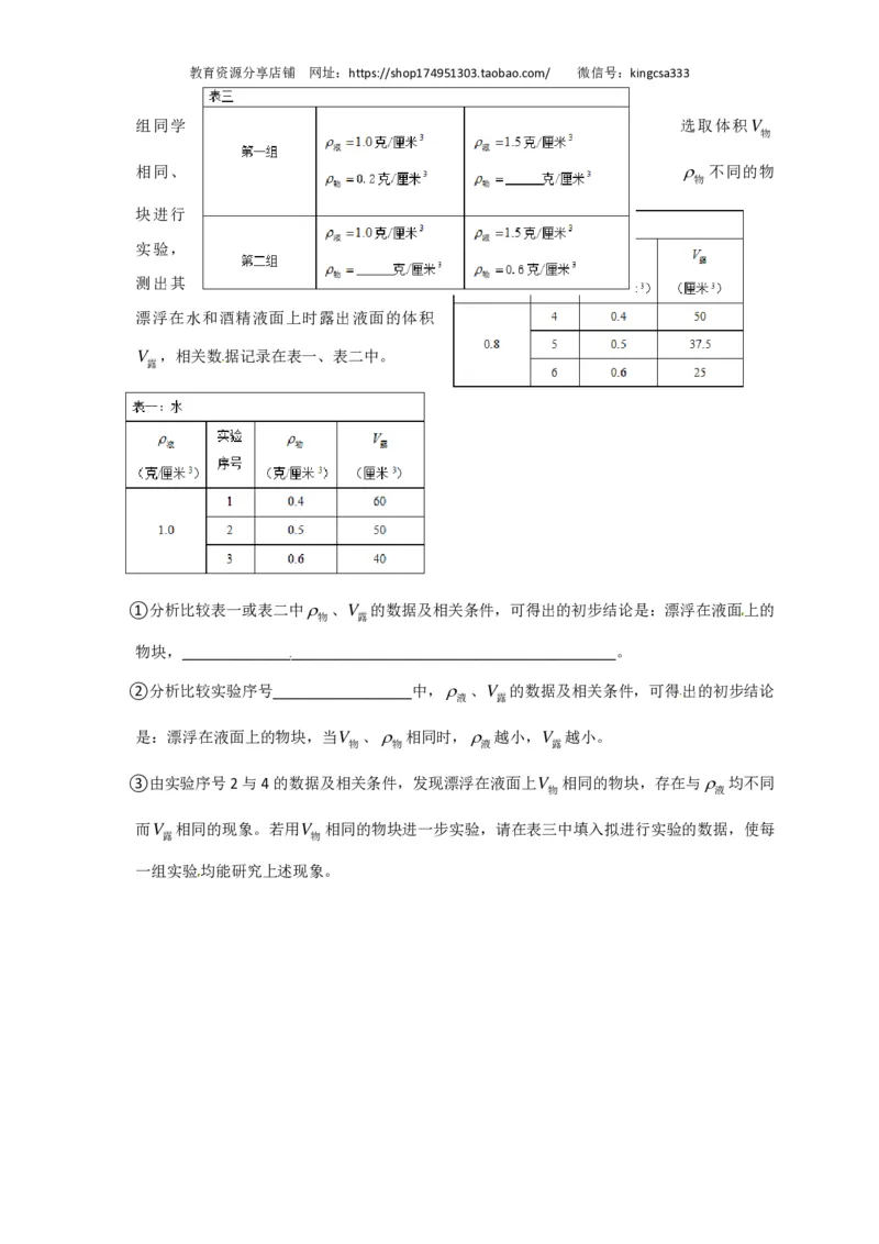 上海市黄浦区2017届九年级4月质量调研（二模）物理试题及答案（PDF解析版）_0122026上海中考一模二模真题试卷_2025-2012年_4.上海中考物理一模二模（14-24）_二模_赠PDF版