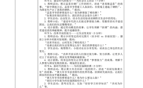 15.1《梦想接力棒&mdash;&mdash;为梦想而努力》教案设计(1)(1)_26新二年级道法下册（统编版）_版本一_部编版道德与法治2下_2026春新版_第一套_02.道德2下-表格式核心素养教案+PPT课件第2套已更完