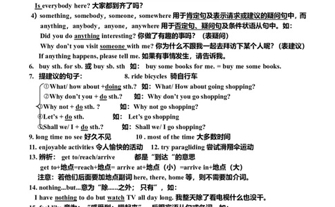 八上Units1-10单元知识点小结_最新人教版英语八年级上册_老版（含有参考价值）_06复习+知识梳理+工作计划总结人教版初中英语八上（多版本）易提分旗舰店