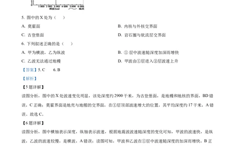 山东省烟台市2024-2025学年高一上学期期末考试地理试题Word版含解析_2025年03月试卷_0318山东省烟台市2024-2025学年高一上学期期末考试
