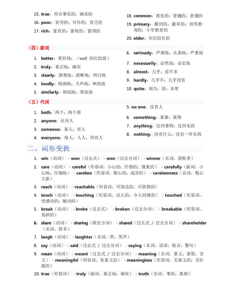 （合并）单元知识清单Unit1-8教师版_最新人教版英语八年级上册_新版_最新2025秋人教版英语（八年级上册）_2025秋人教版英语8上：预习资料包_14单元知识清单（word+pdf）