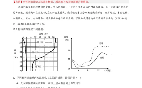 热点专项04（三）湖泊（解析版）_新高考复习资料_2024年新高考复习资料_一轮复习资料_完2024年高考地理一轮复习考点通关卷（新高考）_热点专项