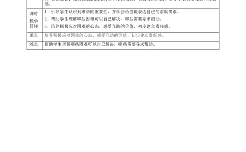 6《请帮我一下》第一课时（教学设计）_26新一年级道法下册（统编版）_核心素养教案