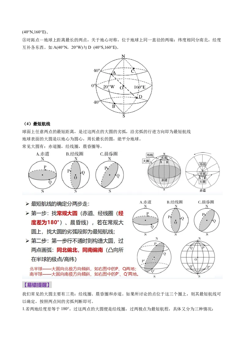 第01讲经纬网与地图（讲义）（原卷版）_新高考复习资料_2025年新高考资料_2025年高考地理一轮复习讲练测（新教材新高考）