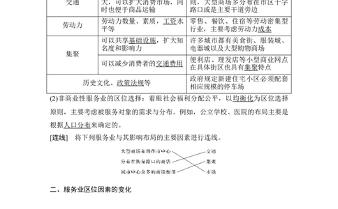 淘宝店：品优教学第31讲　服务业区位因素及其变化_新高考复习资料_2022年新高考复习资料_2022届新高考讲义+课件_2022版高三地理总复习专用（新高考-人教版-新教材）Word讲义