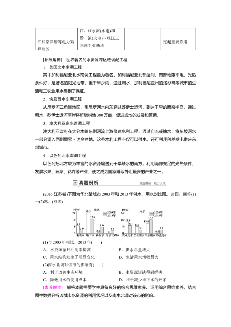 第15章第1讲资源的跨区域调配&mdash;&mdash;以我国西气东输为例教案_新高考复习资料_2022年新高考复习资料_2022届一轮复习讲练结合7.13更新_系列一_第15章　区际联系与区域协调发展