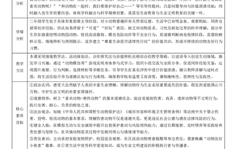 6.2《爱护动植物》教学设计(1)(1)_26新二年级道法下册（统编版）_版本一_部编版道德与法治2下_2026春新版_第二套_01.道法2下第4套课件+核心素养教案26春已更完