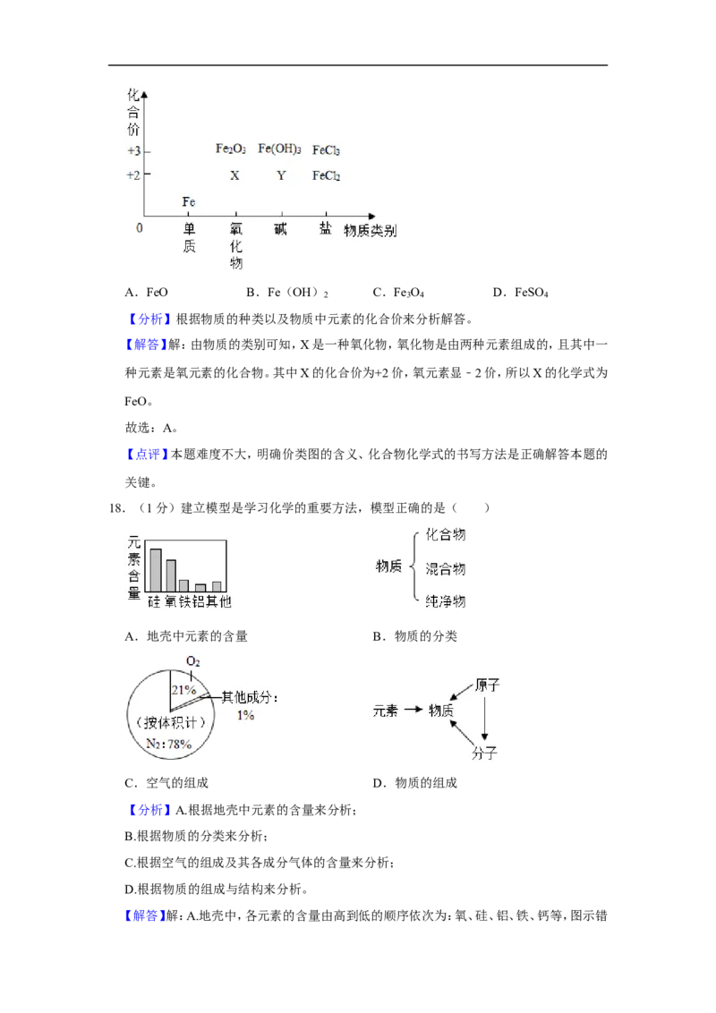 2020-2021学年上海市杨浦区九年级（上）期末化学试卷（一模）_0122026上海中考一模二模真题试卷_2025-2012年_5.上海中考化学一模二模（12-24）_一模_2021年上海市中考化学一模试卷（14份）