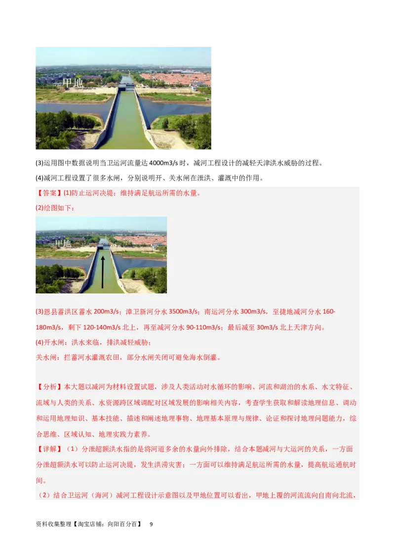 热点专项04（一）河流水文特征（解析版）_新高考复习资料_2024年新高考复习资料_一轮复习资料_完2024年高考地理一轮复习考点通关卷（新高考）_热点专项