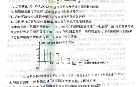 山西省大同市高一期末联考生物（扫描）_2026年02月高一试卷_260211三晋卓越联盟&middot;山西省2025-2026学年高一年级2月期末总结考(26-X-414A)（全）