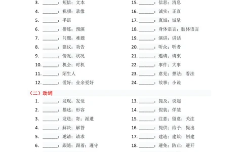 单元知识清单Unit8默写版_最新人教版英语八年级上册_新版_初中英语8上新更新第三套可选择_06知识清单_单元知识清单PDF
