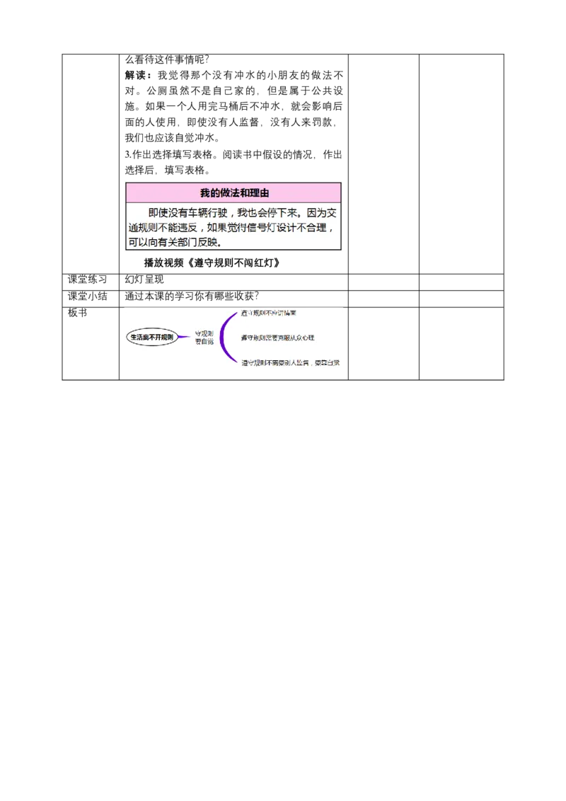 9生活离不开规则（第二课时）教案-三年级下册道德与法治_26新三年级道法下册（统编版）_版本二_教学课件_课件三无动画效果_9生活离不开规则（第二课时）