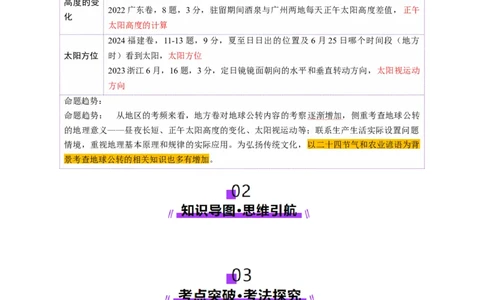 第05讲地球公转及其地理意义（讲义）（解析版）_新高考复习资料_2025年新高考资料_2025年高考地理一轮复习讲练测（新教材新高考）