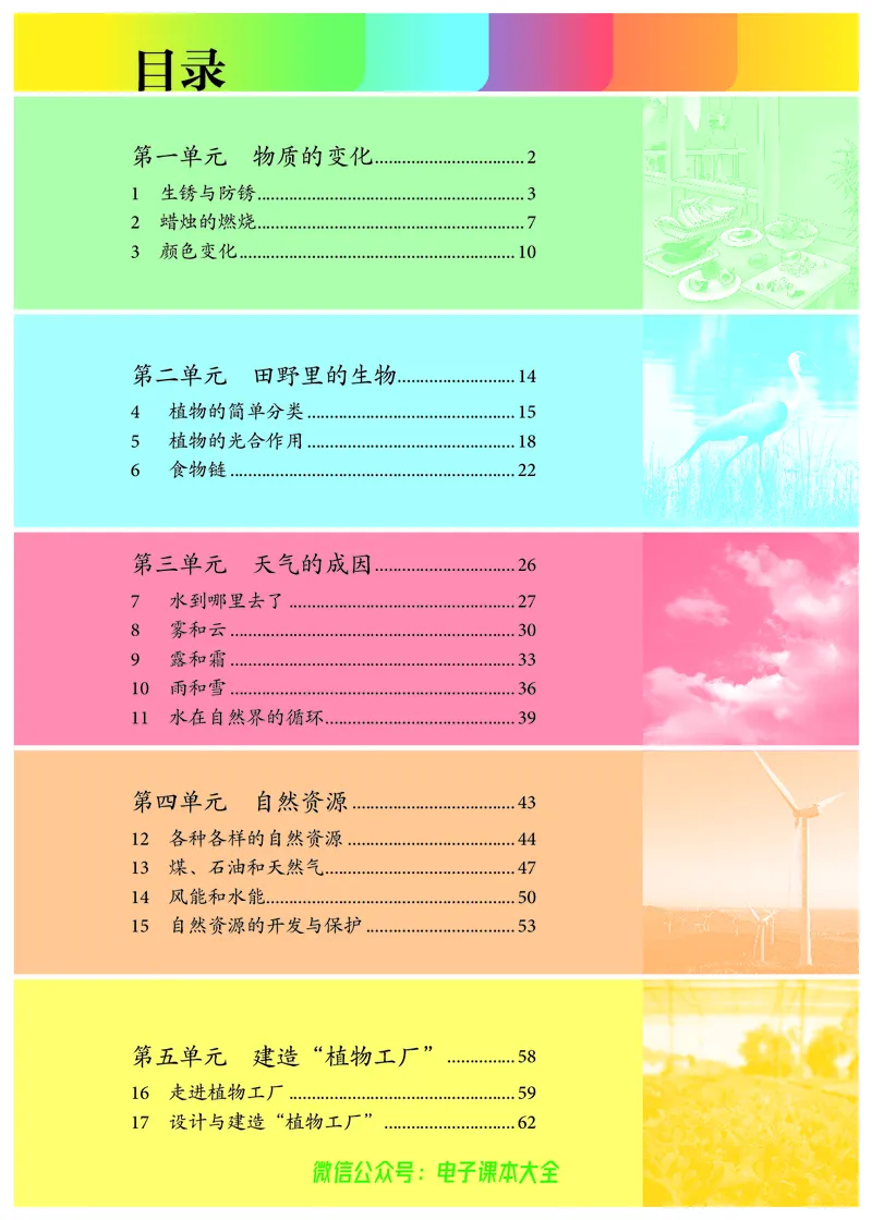 义务教育教科书科学六年级上册_电子课本_小学电子课本_05科学_人教版