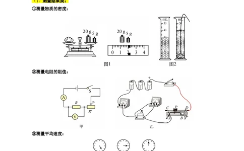 实验复习框架分析_8、物理总复习_8.中考物理总复习_2024年中考复习资料_专项复习资料_2024年中考物理复习_❤更新专项复习