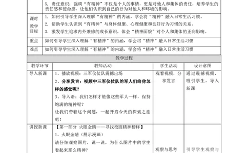 4《我们有精神》第一课时（教学设计）_26新一年级道法下册（统编版）_核心素养教案