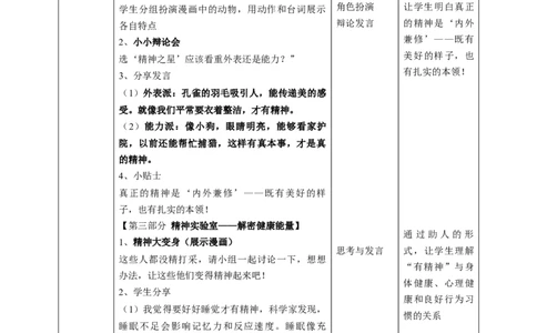 4《我们有精神》第一课时（教学设计）_26新一年级道法下册（统编版）_核心素养教案