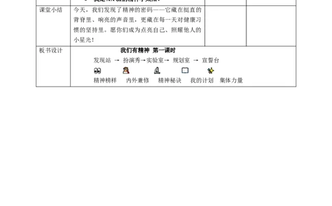 4《我们有精神》第一课时（教学设计）_26新一年级道法下册（统编版）_核心素养教案
