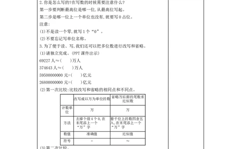 总复习_小学数学人教版4年级上册_2课时简案