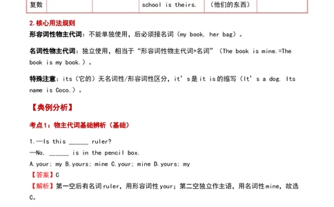 第03讲频率副词与物主代词（解析版）暑假自学课2025年新八年级人教版（2024）英语_最新人教版英语八年级上册_新版_初中英语8上新更新第三套可选择_18暑假自学
