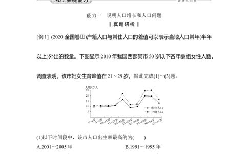 淘宝店：品优教学第26讲　人口增长和人口容量_新高考复习资料_2022年新高考复习资料_2022届新高考讲义+课件_2022版高三地理总复习专用（新高考-人教版-新教材）Word讲义