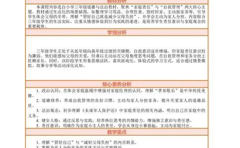 6.2《少让父母操心&mdash;&mdash;管好自己我能行我为家人来分担》教案设计_26新三年级道法下册（统编版）_版本一_部编版道德与法治3下_2026春新版_第三套wu