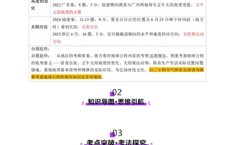 第05讲地球公转及其地理意义（讲义）（原卷版）_新高考复习资料_2025年新高考资料_2025年高考地理一轮复习讲练测（新教材新高考）