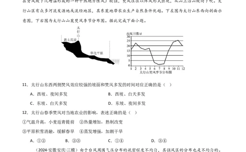 热点突破05（二）风-2025年高考地理一轮复习考点通关卷（新高考通用）（原卷版）_新高考复习资料_2025年新高考资料_2025年高考地理一轮复习考点通关卷（新高考通用）