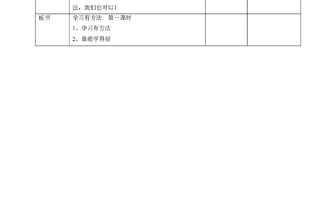 4.14学习有方法第一课时教案(1)_26新二年级道法下册（统编版）_版本二_教学设计_教案1