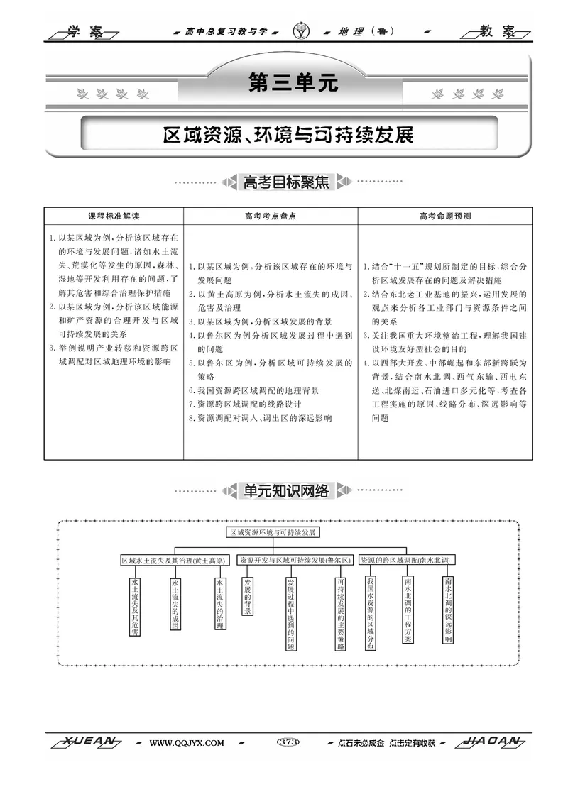 第12单元区域资源、环境与可持续发展教案_新高考复习资料_2022年新高考复习资料_2022届一轮复习讲练结合7.13更新_系列二_第12单元区域资源、环境与可持续发展