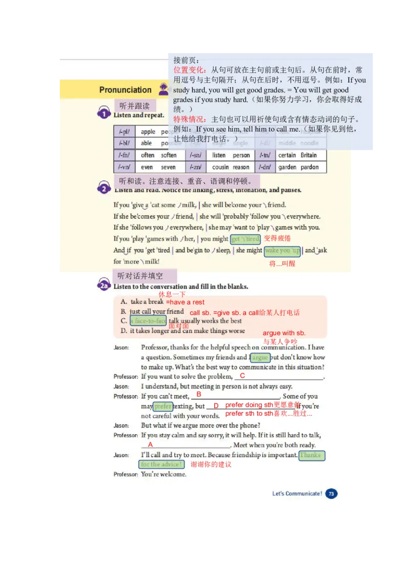 课堂笔记Unit8Let'sCommunicate!_最新人教版英语八年级上册_新版_初中英语8上新更新第三套可选择_07课堂笔记_课堂笔记