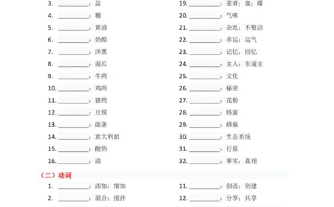单元知识清单Unit5默写版_最新人教版英语八年级上册_新版_初中英语8上新更新第三套可选择_06知识清单_单元知识清单PDF