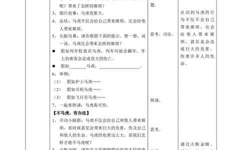 4不做&ldquo;小马虎&rdquo;第二课时教案_26新一年级道法下册（统编版）_老课标资料_2、教学教案部编一下道法_教案1