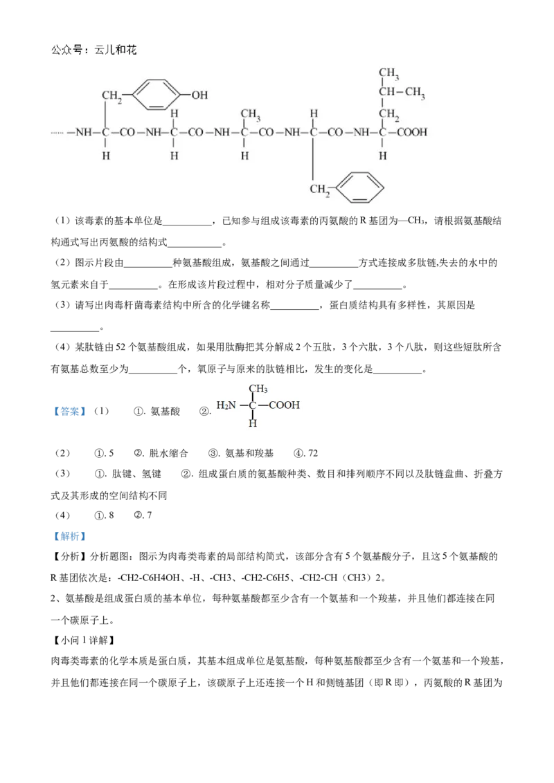 广东省清远市九校联考2024-2025学年高一上学期11月期中生物试题Word版含解析_2024年11月试卷_1127广东省清远市九校2024-2025学年高一上学期11月期中联考