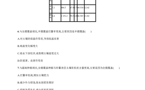 第8单元第1讲农业生产与地理环境作业_新高考复习资料_2022年新高考复习资料_2022届一轮复习讲练结合7.13更新_系列二_第8单元产业活动与地理环境_第8单元第1讲农业生产与地理环境