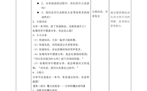 7《我们爱分享》第一课时（教学设计）_26新一年级道法下册（统编版）_核心素养教案