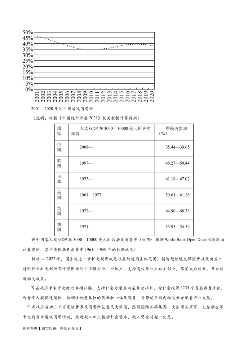 必刷题+高考真题+近两年（2022年、2023年）湖南卷政治真题（教师版）_新高考复习资料_2024年新高考资料_一轮复习资料_必刷高考真题