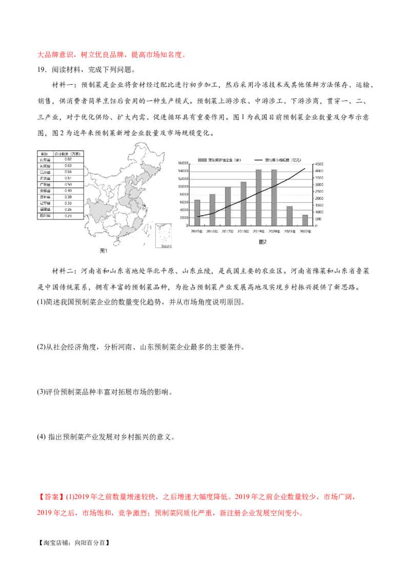 热点02乡村振兴-2024年高考地理热点&middot;重点&middot;难点专练（新高考专用）（解析版）_新高考复习资料_2024年新高考复习资料_专项复习资料_教师版（含答案解析）
