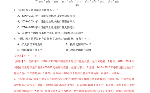 热点专项18（一）中国的粮食安全（解析版）_新高考复习资料_2024年新高考复习资料_一轮复习资料_完2024年高考地理一轮复习考点通关卷（新高考）_热点专项