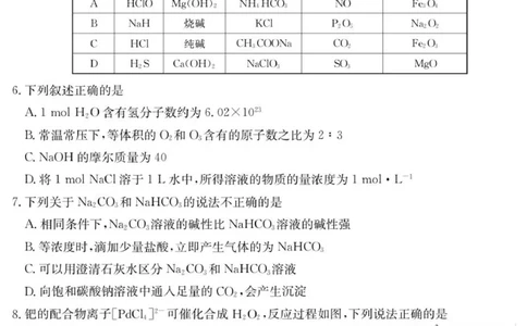 广东省六校2025-2026学年高一上学期联合学业质量检测化学试题_2025年12月高一试卷_251215广东省六校2025-2026学年高一上学期12月联合学业质量检测（全）
