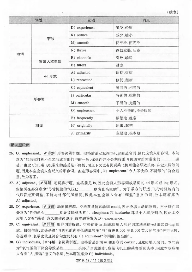 四级2019-12-3_四六级真题+资料包_六级真题_2019真题+解析