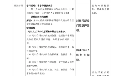 7.2我是家乡小导游教案_26新三年级道法下册（统编版）_版本二_教学课件_课件三无动画效果_7请到我家乡来（第二课时）