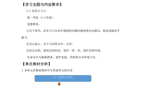 2下第3单元《绿色小卫士》_26新二年级道法下册（统编版）_版本一(1)_部编版道德与法治2下_旧版_道法2下课件教案_01.道法2下大单元设计+课件_2下3单元