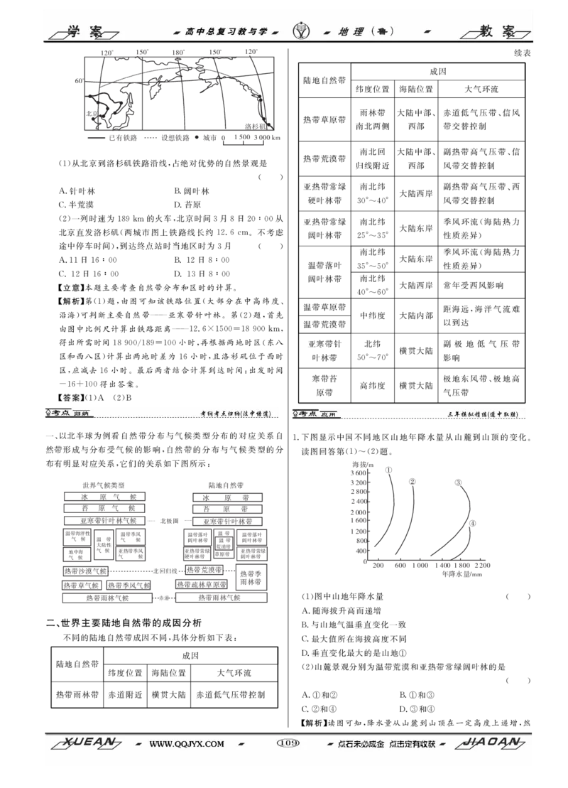第4单元从圈层作用看地理环境内在规律教案_新高考复习资料_2022年新高考复习资料_2022届一轮复习讲练结合7.13更新_系列二_第4单元从圈层作用看地理环境内在规律